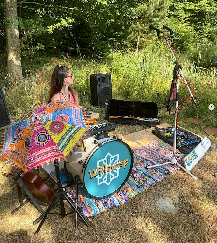 We do get some unusual gigs. This private gig next to a lake on the hottest day of the year was fun.