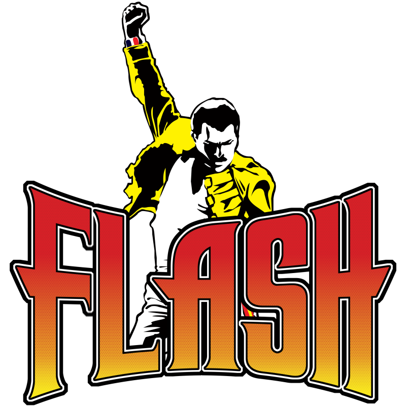 The Official Logo of Queen Tribute Band Flash